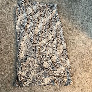 Midi animal print skirt